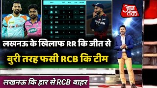 IPL 2022 RR vs LSG Highlights लखनऊ कि हार से बुरी फसी RCB कि टीम  Today Points table [upl. by Natehc988]