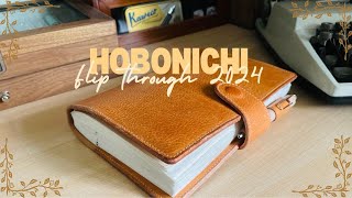 A quiet Journal Flip Through  Hobonichi Cousin  6 Month  2024 Journal [upl. by Adlez326]