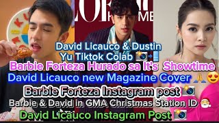 Barbie Forteza favorite ng mga ⭐ Its Showtime host 👏📺  David Licauco New Magazine Cover 📖 [upl. by Catha592]