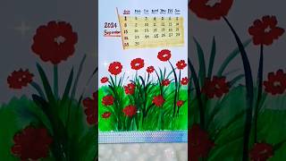 Diy Paper Calendar Drawing 🗓️ll diy satisfying art [upl. by Nomed]