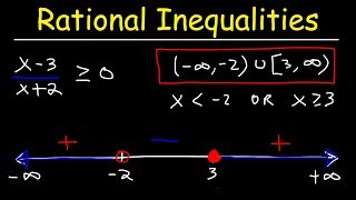 Rational Inequalities [upl. by Ahsieket912]