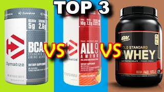 ¿Es mejor tomar Proteínas o Aminoácidos Top 3 Aminoácidos BCAA Esenciales y Whey Protein [upl. by Carrillo713]