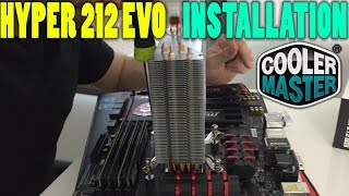 Cooler Master Hyper 212 EVO  Unboxing and Installation on Intel 1150 amp 1151 [upl. by Enimasaj936]