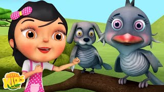 Kuhu Kuhu Bole Koyal कुहू कुहू बोले कोयल Hindi Cartoon Song and Kids Animation [upl. by Nimoynib140]