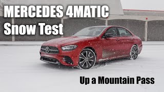 How Good Is Mercedes 4MATIC Up A Snowy Mountain Pass [upl. by Riobard]