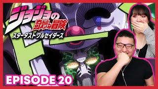 HIEROPHANT GREEN VS DEATH 13  Jojos Bizarre Adventure Couples Reaction Part 3 Episode 20  2x20 [upl. by Htebzile632]