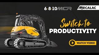 MECALAC  MCR  New crawler skid excavator [upl. by Annam]