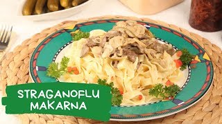 Straganoflu Makarna Tarifi  Yemek Ekranı [upl. by Claudy]