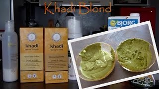 Coloration Végétale Khadi Blond ⚛5 ⚛ [upl. by Neirol]