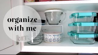 ORGANIZE WITH ME  Glass Food Storage [upl. by Nadnal]