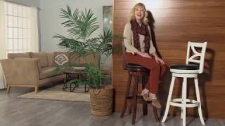 Boraam Florence 34 in Extra Tall Swivel Bar Stool  Product Review Video [upl. by Narda]