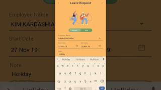 How to add leave on Payroller  Mobile app tutorial [upl. by Edgerton]