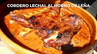 Cordero lechal al horno de leña  Receta tradicional de cordero al horno [upl. by Intihw]