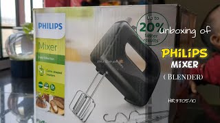 Unboxing Philips Hand Mixer whip cream Make Dough  How to use a Electric Beater philips [upl. by Xyno]