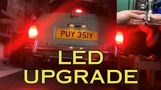 Classic Mini LED Stop and tail light upgrade [upl. by Etnaid454]