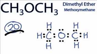 A stepbystep explanation of how to draw the CH3OCH3 Lewis Dot Structure Diethyl ether [upl. by Waverley]