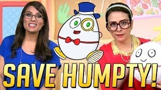 Saving Humpty Dumpty A Cool School Nursery Rhyme amp Craft w Ms Booksy amp Crafty Carol [upl. by Adnuahsal]