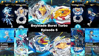 Beyblade Burst Turbo Episode 5  Turbo Match Valtryek vs Luinor  Beyblade Burst Rivals [upl. by Nosrettap287]