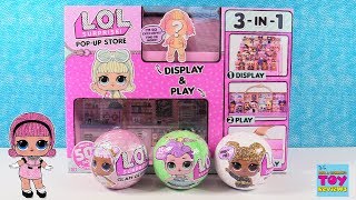 LOL Surprise Pop Up Store Exclusive Doll Display Playset Unboxing Review  PSToyReviews [upl. by Kavanaugh]