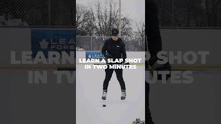 LEARN A SLAP SHOT IN 2 MINUTES icehockey hockeycoach [upl. by Uird712]