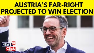 Austria Farright Freedom Party Wins Parliamentary Vote — Projections  English News  N18G [upl. by Naneek628]