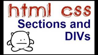 HTML5 Structure  Sections and DIVS [upl. by Leizar]