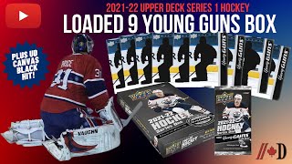 202122 Upper Deck Series 1 Absolutely LOADED Box Break  9 Young Guns [upl. by Lathrope]