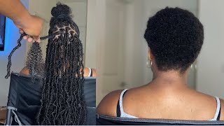 Very short Hair  Soft Locs  Rubberband method Leeven Hair [upl. by Eidson]