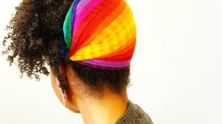 Tip and Tricks Natural Hair Fun ways to Rock a Multicolored Headband [upl. by Justine]