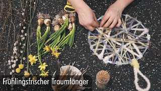 Traumfänger  DIY Frühlingsdeko  spring decoration  BLOOM’s Floristik [upl. by Yrac]