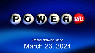 Powerball drawing for March 23 2024 [upl. by Ellwood897]