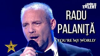 Radu Palaniță  Youre My World  LIVE on Romanias Got Talent 2021 [upl. by Lucais330]