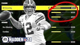 REALISTIC Slider Settings for Madden 24 [upl. by Naynek]