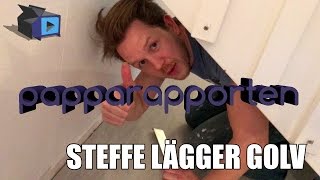 Steffe lägger golv [upl. by Htiduj]