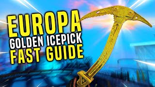 60 Second Guides  quotEUROPAquot SIDE EASTER EGGS GUIDE GOLD ICEPICK FREE PERKS  CUSTOM ZOMBIES [upl. by Necaj644]