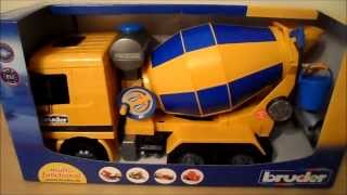 Bruder 02746 MAN TGA Cement Mixer REVIEW [upl. by Erena]