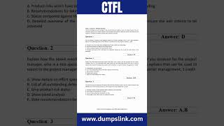 ISTQB Foundation Level Certification Exam Questions and Answers  CTFL PDF Questions [upl. by Sikes]