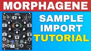 MAKE NOISE MORPHAGENE SAMPLE IMPORT TUTORIAL  Using Ableton Live Reaper and Audacity [upl. by Atiuqrehs147]