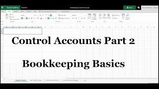 Control Accounts  Part 2  Bookkeeping amp Accounting [upl. by Malik655]