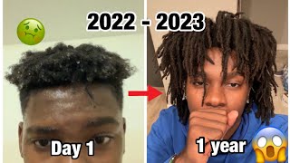 MY 1 YEAR FREEFORM TO DREADS JOURNEY  2022  2023 [upl. by Julie]