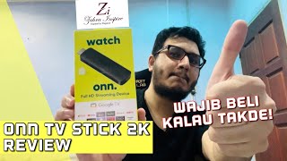 TAKDE TV BOX WAJIB BELI NI BAGI PEMULA  ONN TV STICK 2K Review Malaysia [upl. by Rim]