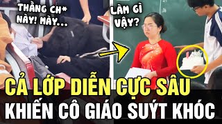 Tổ chức sinh nhật BẤT NGỜ cho cô giáo cả lớp DIỄN CỰC SÂU khiến cô giáo SUÝT BẬT KHÓC  TÁM TV [upl. by Grochow]