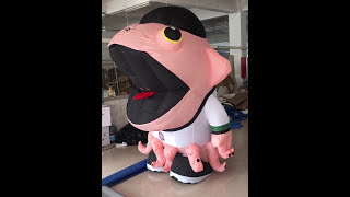 Helphelpthe inflatable mascot eating the personohmy god [upl. by Wawro]