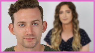 Male To Female MTF Transgender Makeup Tutorial  No HRT  Casey Blake [upl. by Proffitt58]