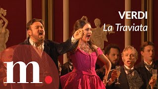 Aida Garifullina and Javier Camarena sing Libiamo ne lieti calici from Verdis La Traviata [upl. by Animsaj]