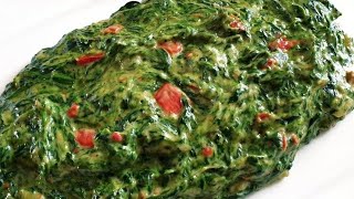 Creamy SpinachCreamed Spinach RecipeHow to cook spinachSouth African creamed spinach [upl. by Coward106]