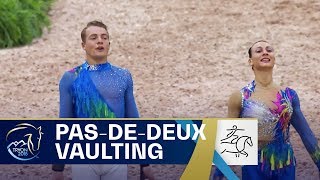 PasDeDeux Vaulting  Italy claims gold FEI World Equestrian Games 2018 [upl. by Akemahs854]