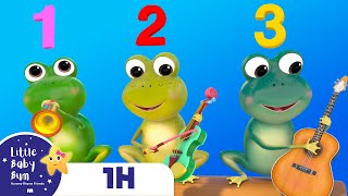 5 Little Speckled Frogs  Nursery Rhymes amp Kids Songs  ABCs and 123s  Learn with CocoMelon [upl. by Lin]