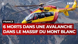 ContaminesMontjoie  6 morts dans une avalanche  RTBF Info [upl. by Peterus]