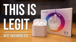 CHEAP AirPods Alternative That DOESN’T SUCK  QCY T7 Review  Latency amp Call Test [upl. by Ientirb]